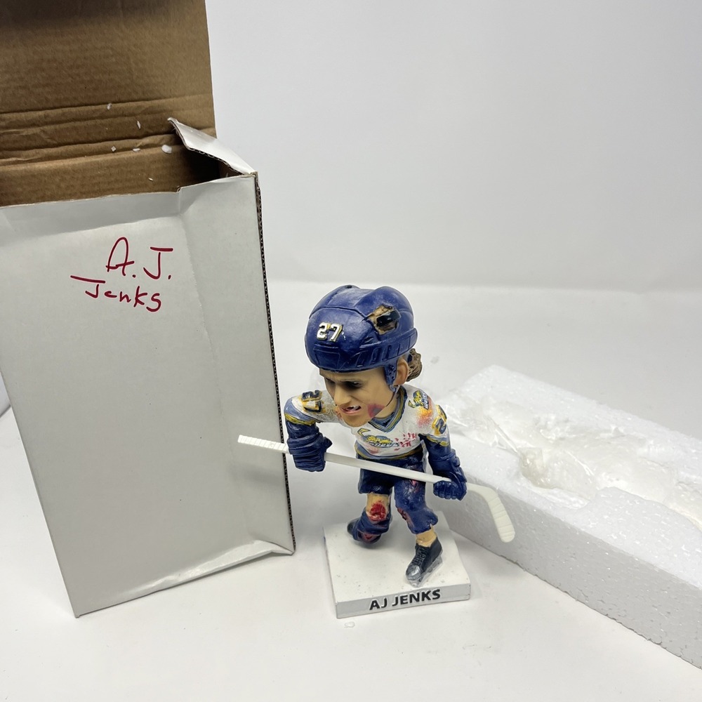 AJ Jenks Toledo Walleye 'Zombie' Hockey Bobblehead